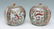 PAIR CHINESE ROSE MEDALLION COVERED JARS - 4
