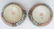 PAIR CHINESE ROSE MEDALLION COVERED JARS - 7