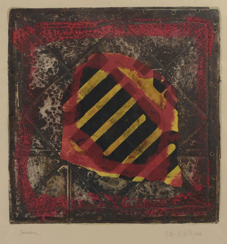 BLAS CASTAGNA MIXED MEDIA PRINT ''BANDIERA'' (1 of 4)