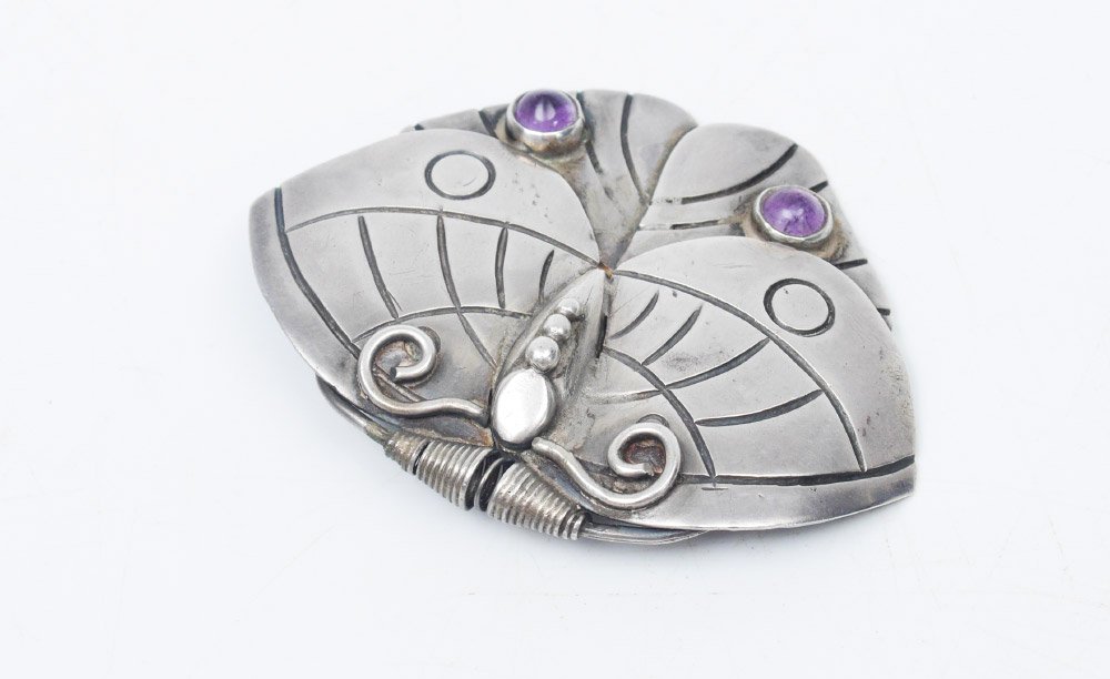 WILLIAM SPRATLING MEXICAN STERLING BUTTERFLY PIN (1 of 3)