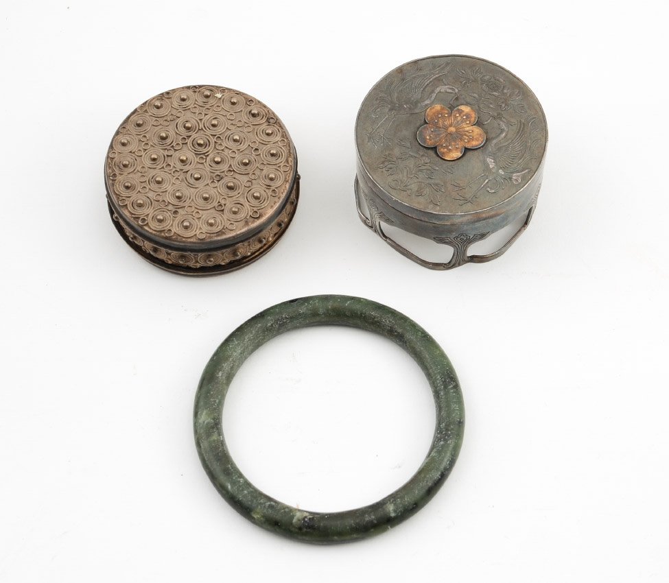 3 PIECE SILVER & JADE COLLECTION (1 of 4)