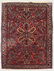 SEMI-ANTIQUE PERSIAN SAROUK HK WOOL RUG 3'5" x 5'