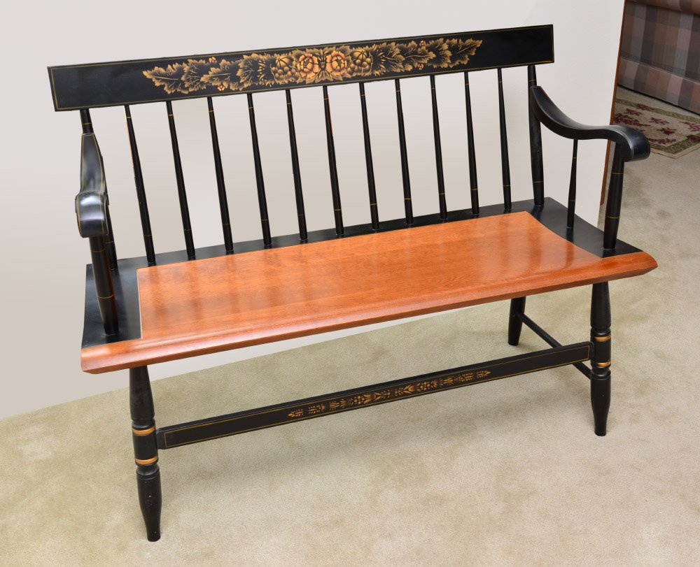 L Hitchcock Stenciled Bench Oct 18 L Hitchcock Stenciled Bench Oct 18