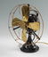 GENERAL ELECTRIC TWO STAR BRASS TABLE FAN