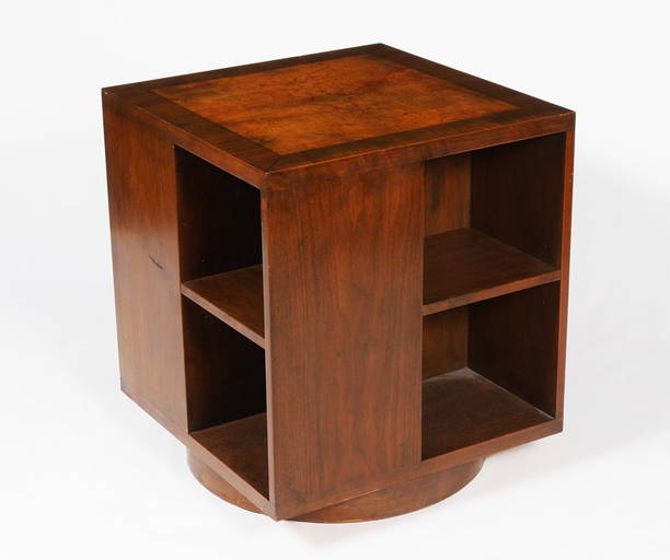 MID CENTURY MODERN REVOLVING BOOKCASE Feb 28, 2016 Burchard