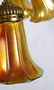 96: LILY FLOOR LAMP 10 STEUBEN AURENE ART GLASS SHADES - 3
