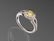 1.13 Ct NATURAL YELLOW DIAMOND RING PLATINUM SZ 7