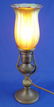 224: ARTS & CRAFTS LAMP W/ STEUBEN AURENE SHADE