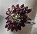 246: RUBY & .25ct DIAMOND DINNER RING 18k wht sz7 5.5gr
