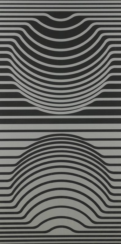 VICTOR VASERLY SERIGRAPH "CONSTELLATION 1967": VASARELY, Victor, (Hungarian, 1906-1997): VASERLY, Victor, (Hungarian, 1906-97): "Constellation, 1967", Serigraph, 31.25" x 19.5", pencil signed lower right, numbered 15/150 lower left, encased in pla
