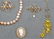 1417: ESTATE LOT 18K PIN RING 14K PINS PEARLS LAVALIER - 2