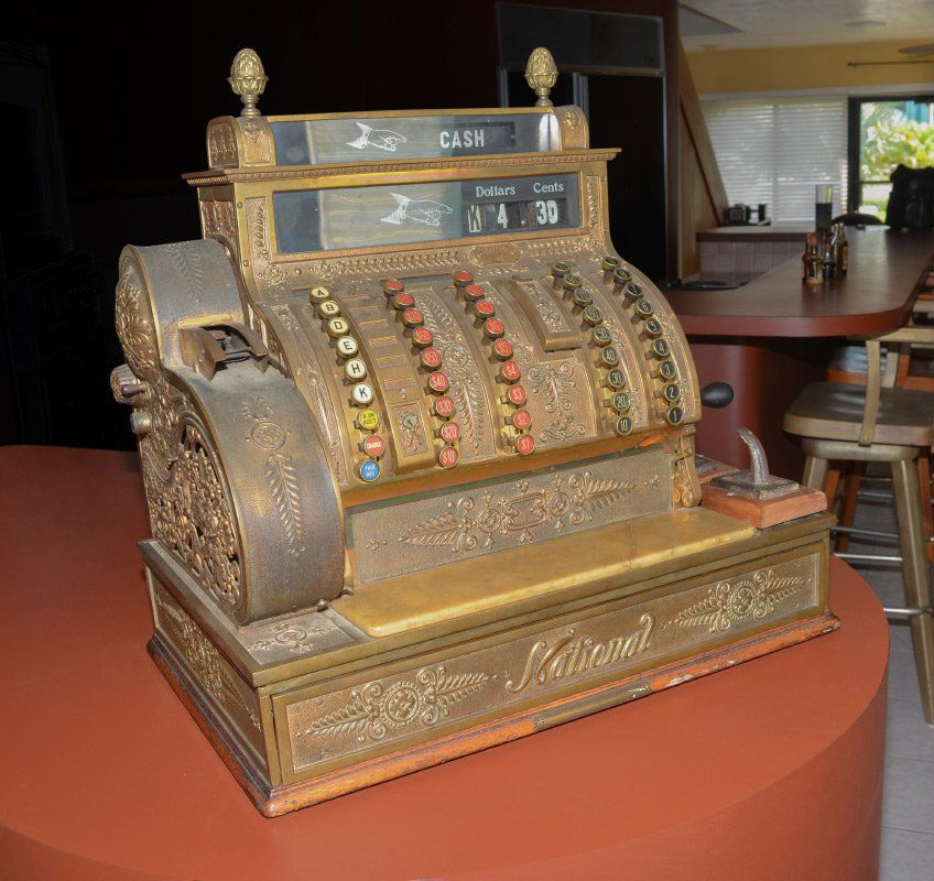 Brass National Cash Register Model 452