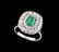 3.02CTW EMERALD & DIAMOND POWER RING