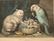 1437: 4 CURRIER & IVES VINTAGE CAT LITHOGRAPHS - 3