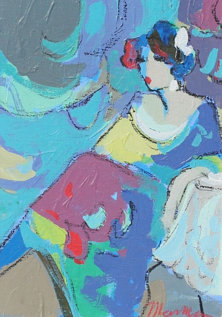 ORIGINAL ISAAC MAIMON PAINTING: MAIMON, Isaac, (Israel, 1951-): "Untitled #009", Oil/Canvas, 11" x 8", signed lower right, framed, 24.5" x 21.5". With COA and Book!