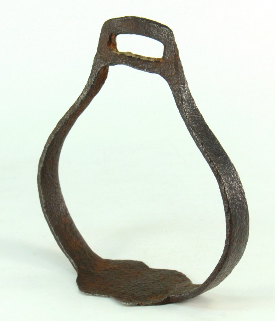 Late Medieval Hand Hammered Wrought Iron Horse Stirrup