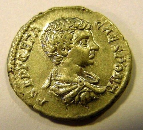 199-202 A.D. GETA as Caesar Silver AR Denarius of Rome (1 of 2)
