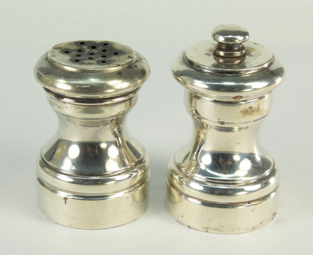 REVERE Sterling Silver Salt & Pepper Grinder Shaker Set (1 of 7)