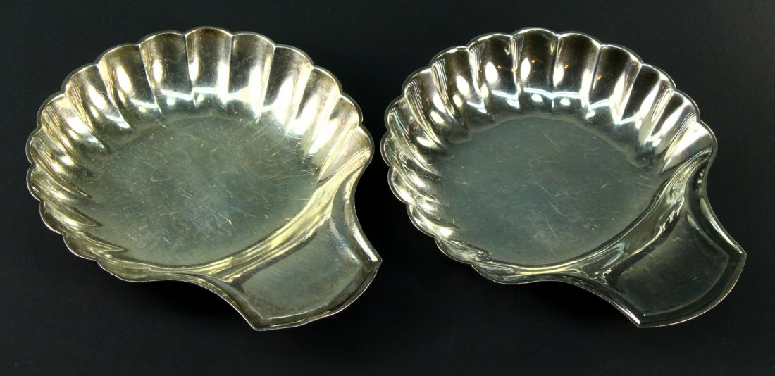 Pair of CHRISTOFLE, France Silver Shell-Form Nut Dishes (1 of 7)
