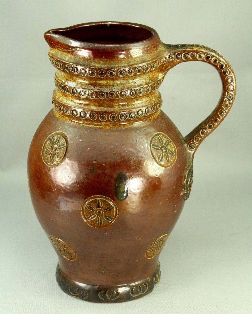 1700's Luster Salt Glaze WESTERWALD Stoneware Pitcher (1 of 12)