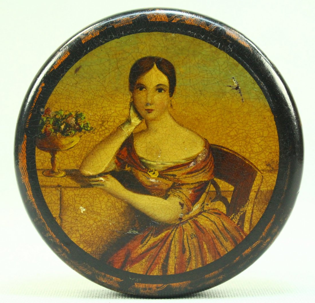 1740-60's VERNIS DE MARTIN Brothers Paper Mache Box (1 of 7)