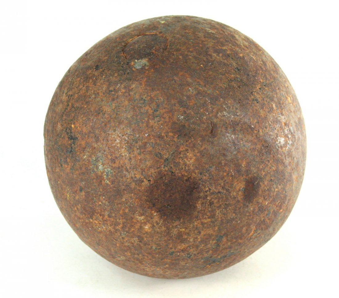 1803-15 NAPOLEONIC WARS French Iron Cannon Ball (1 of 6)