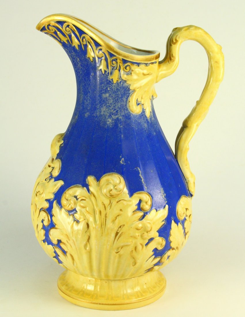 1830's Staffordshire Porcelain English Ornate Pitcher (1 of 16)
