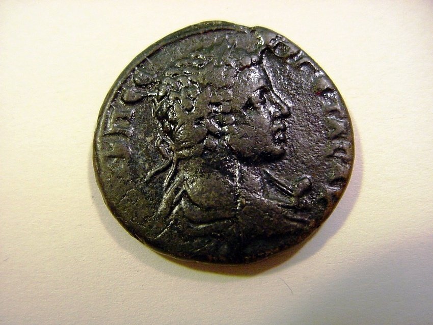 200 A.D. AE 29 Roman Nikopolis ad Istrum GETA: Bronze. Provincial Roman coin. Struck around 200 A.D. in the Moesia town of Nikopolis ad Istrum, representing the Roman Co-Emperor Geta. Reverse shows a rare variation as the Roman Eagle usually is re