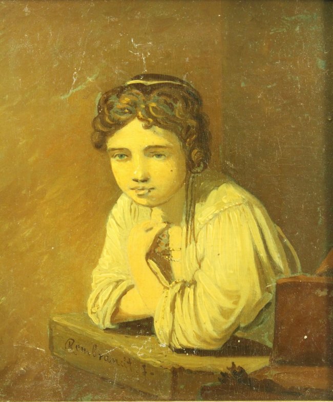 REMBRANDT Van Rijn (1606-69), After, "Girl at a Window" (1 of 10)