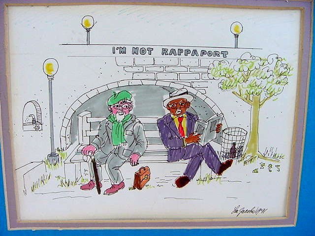 Lee Jacobs, 1991 Caricature of I'm Not Rappaport Play (1 of 6)