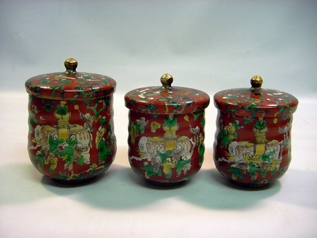 MOKUBEI Style Japan Set 3 Tea Ceremony Caddies (1 of 10)