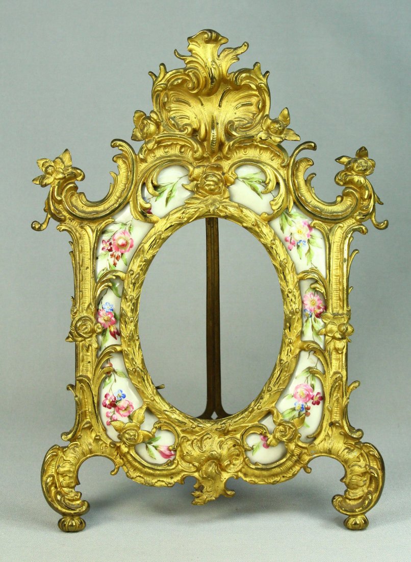1800s ROCOCO REVIVAL Bronze D\'Ore & KPM Porcelain (1 of 10)