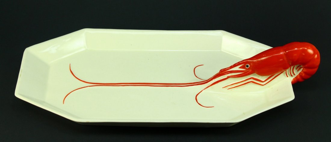 1930's Czechoslovakia Crawfish/Shrimp Serving Platter (1 of 10)