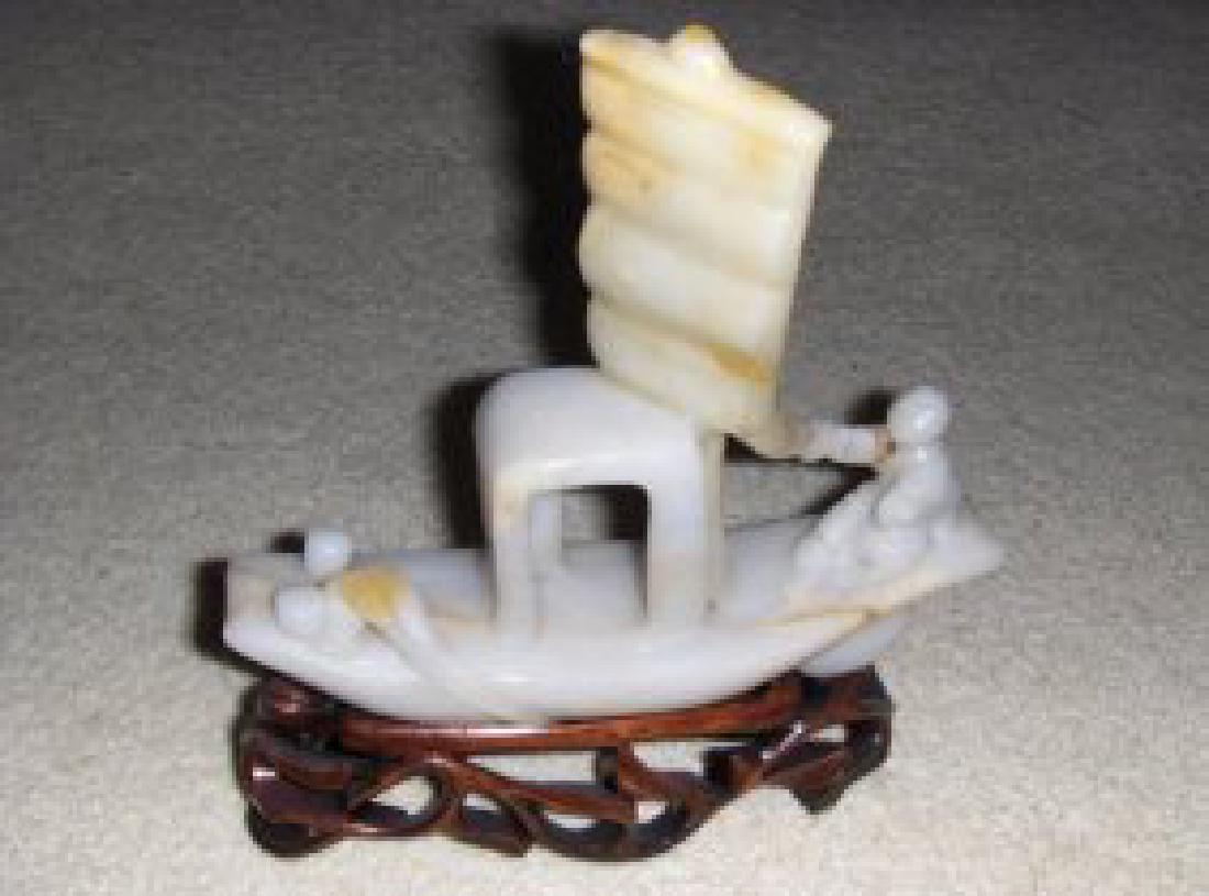 Chinese qing jade boat. (1 of 1)