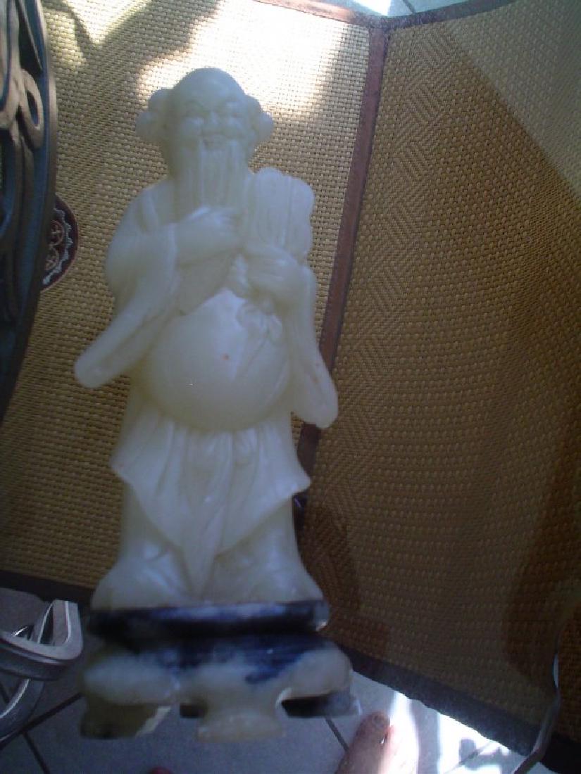 Chinese antique carving. 7 inches old man (1 of 2)