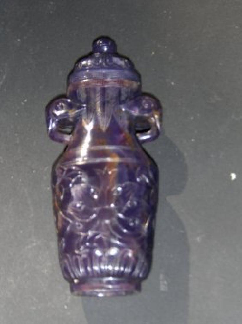 Chinese puple crystal Qing vase. (1 of 1)