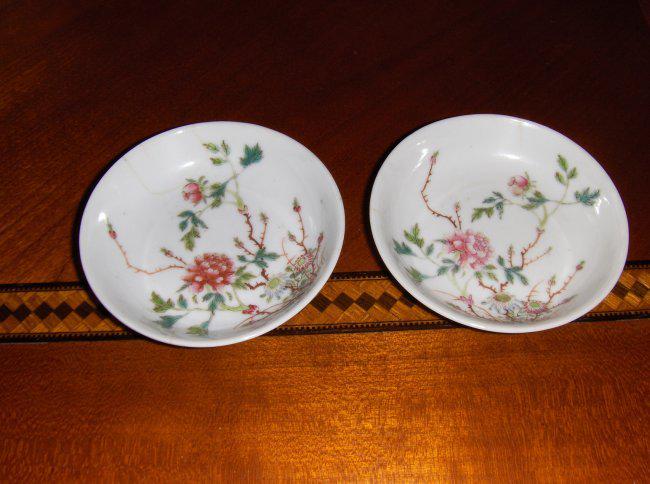 Chinese qing dynasty a pair plates qianglong mark (1 of 2)
