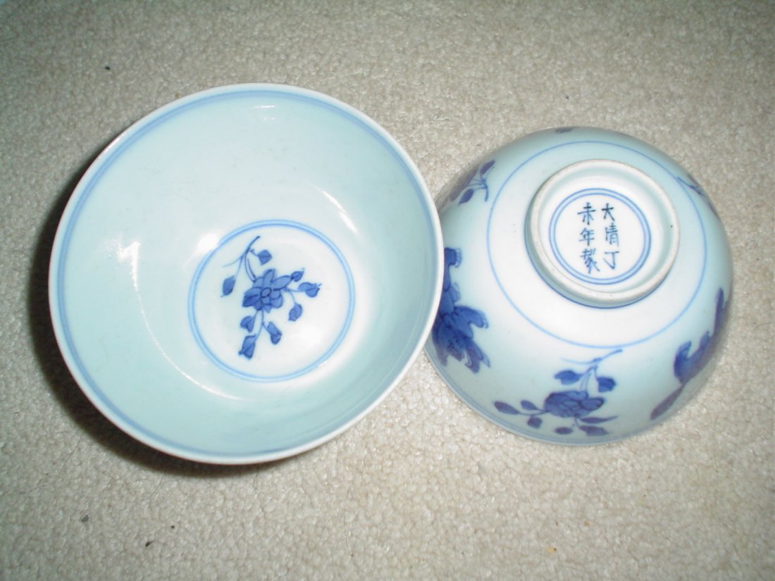 chinese kangxi a pair of bowls. mark and period - 2