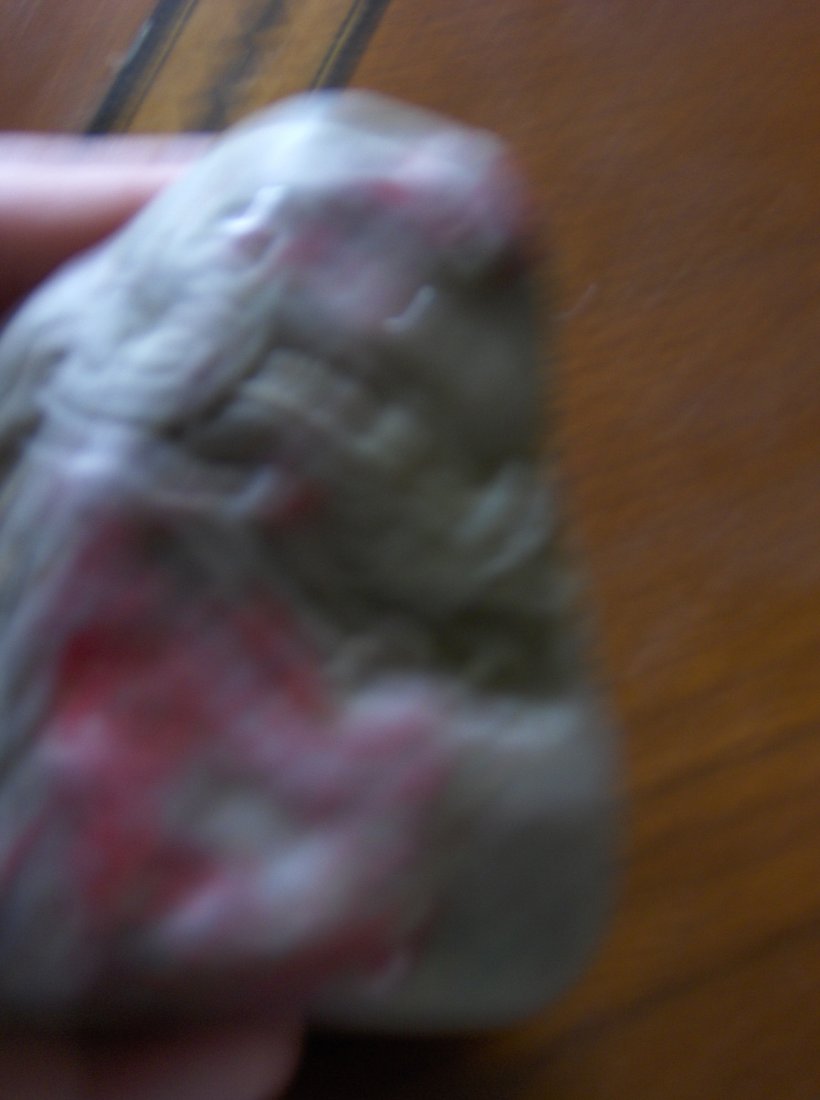 Chicken blood carving. old. - 2