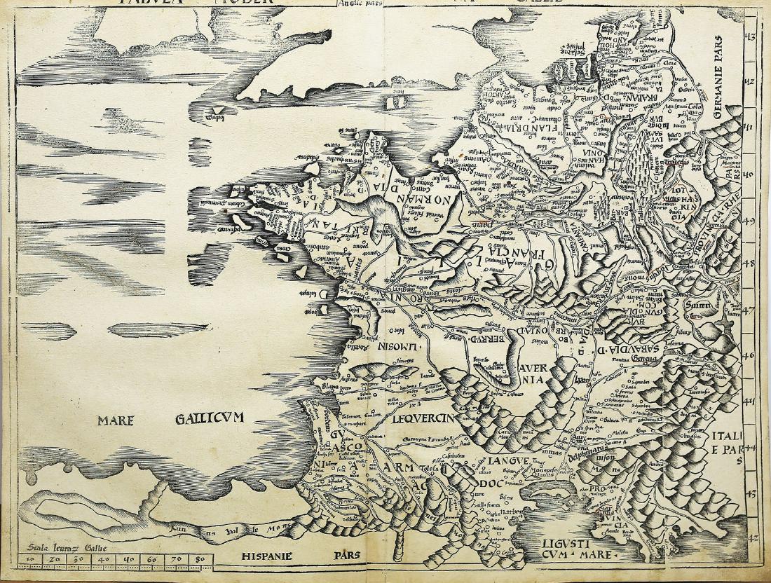 First Edition Waldseemuller Map of France (1 of 1)