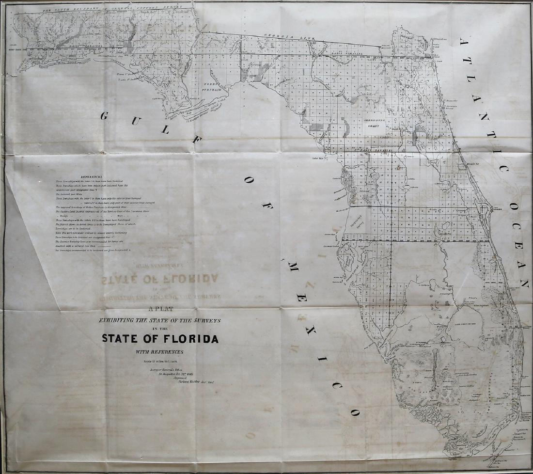 Florida Lithograph Map (1 of 2)