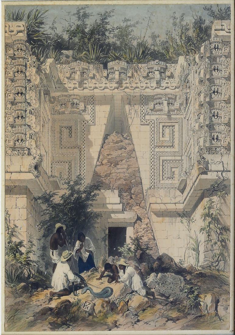 Catherwood Ancient Central America Scene (1 of 2)