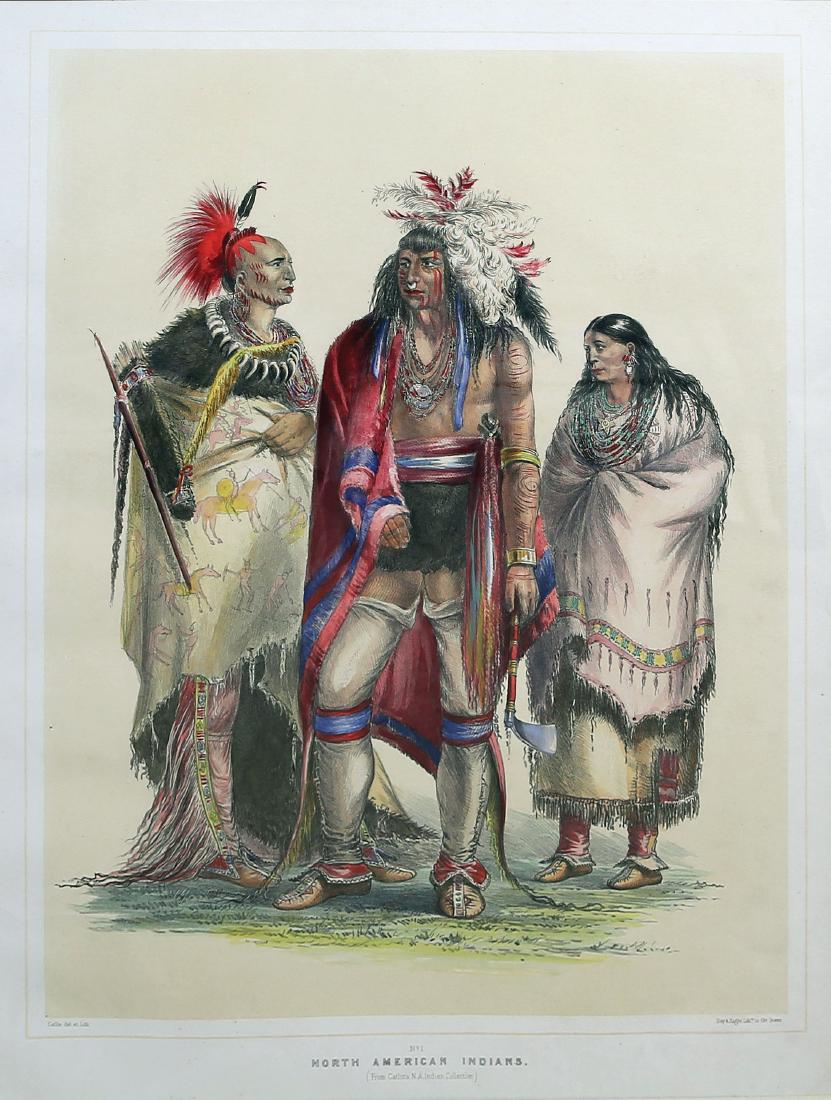 George Catlin Western Indian Lithograph (1 of 1)