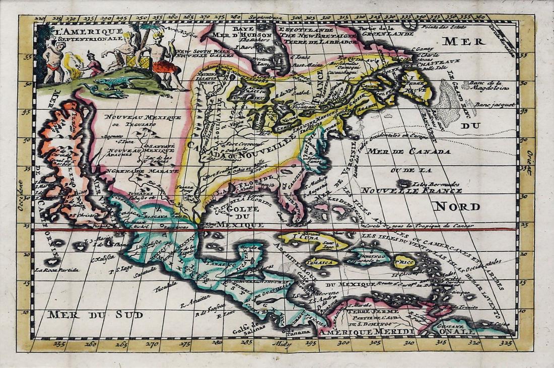 18th Century French Map of North America (1 of 2)