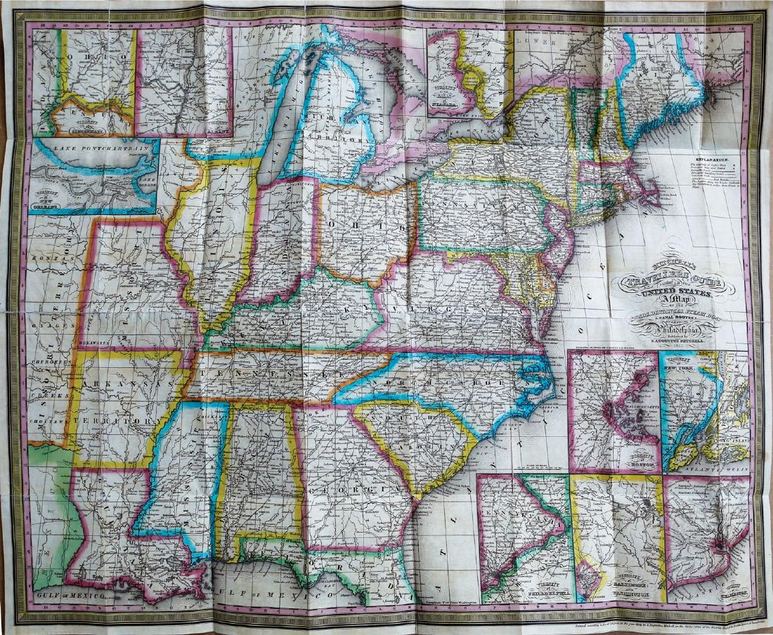 First Edition Mitchell's Traveller's Guide (1 of 2)