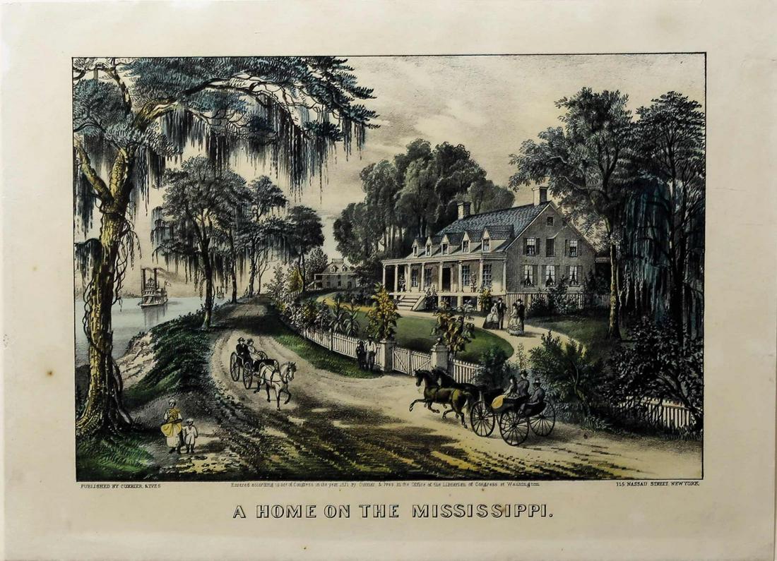 Currier & Ives Home on Mississippi (1 of 1)