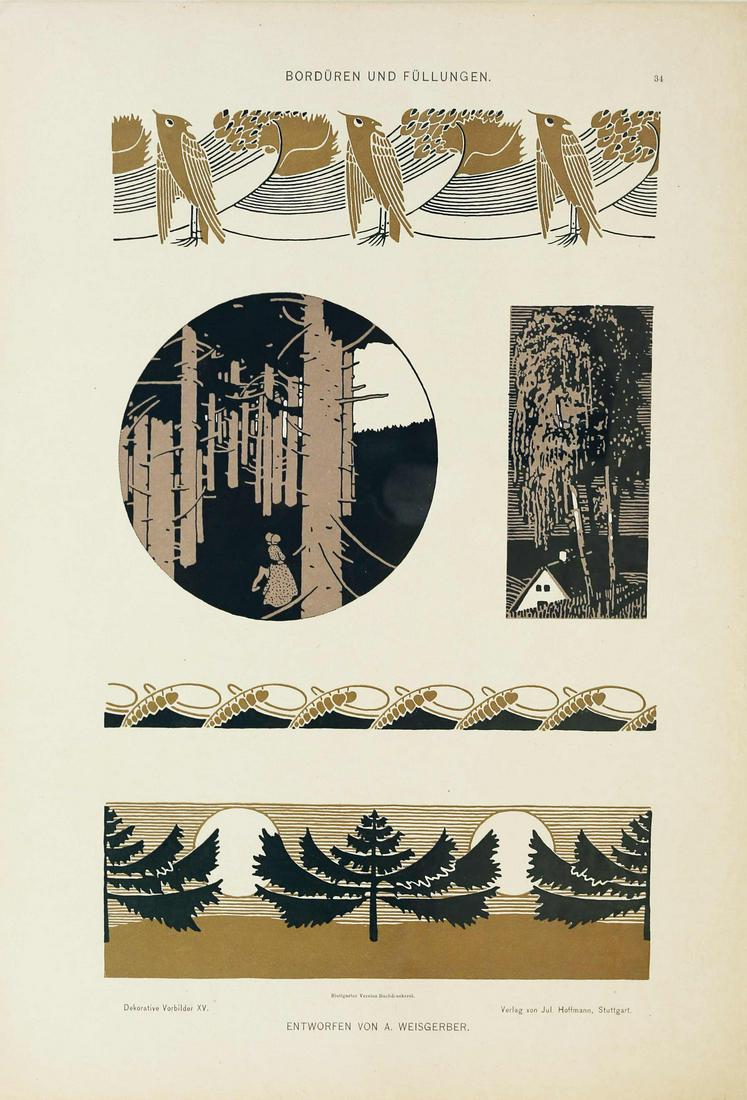 Art Nouveau / Jugendstil Design Print (1 of 1)