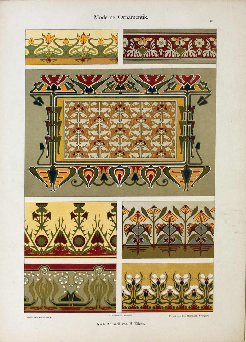 Art Nouveau / Jugendstil Design Print (1 of 1)