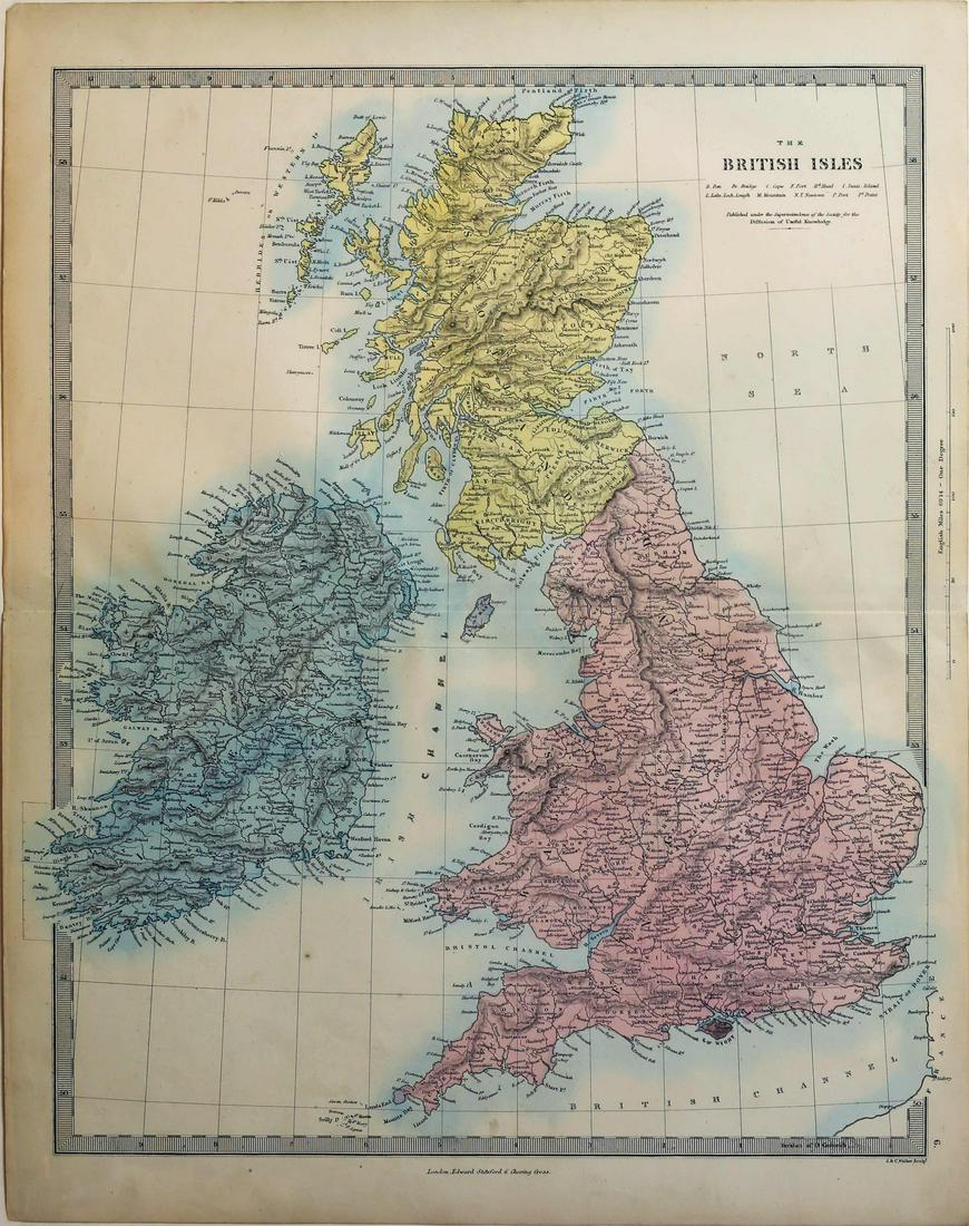 Stanford Map of the British Isles (1 of 1)