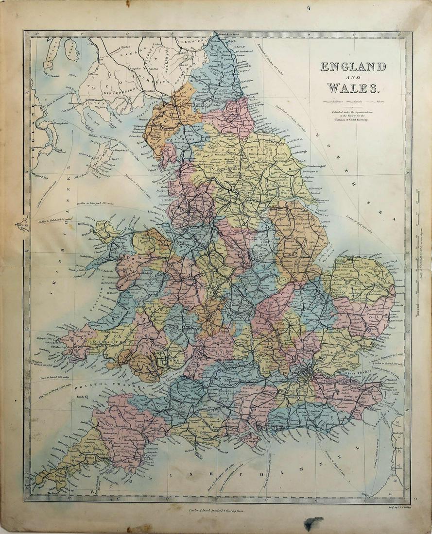 Stanford Map of England & Wales (1 of 1)